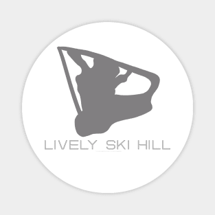 Lively Ski Hill Resort 3D Magnet